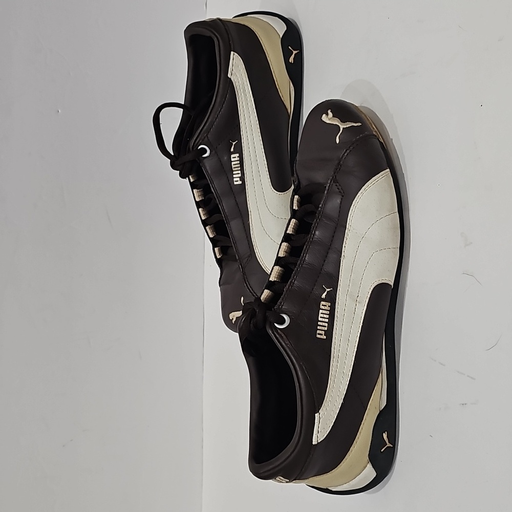 Puma Brown + White Sneakers